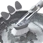 2 в 1, щетка с длинной ручкой и съемной губкой