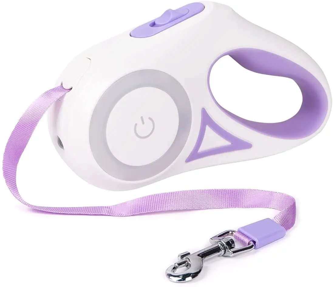 

Поводок для собак с подсветкой, автоматический выдвижной поводок 5 м, для дрессировки щенков, прогулок, бега