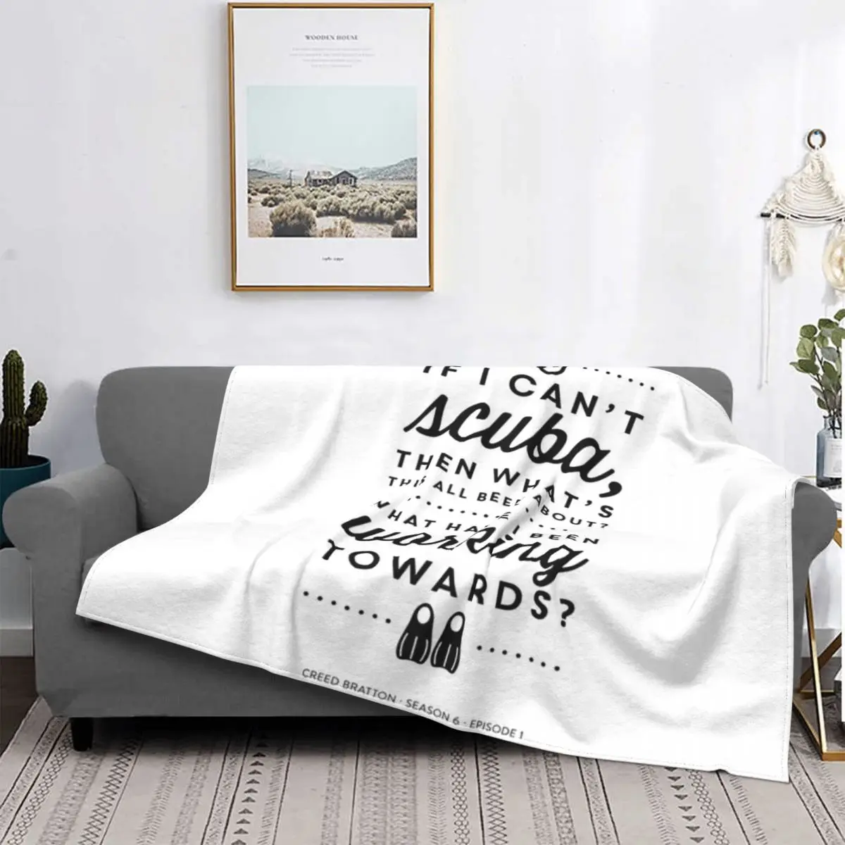 

The Office-Creed-Manta de Bratton, colcha de cama a cuadros, funda de sofah, manta Thermal, ropa de cama de algodón