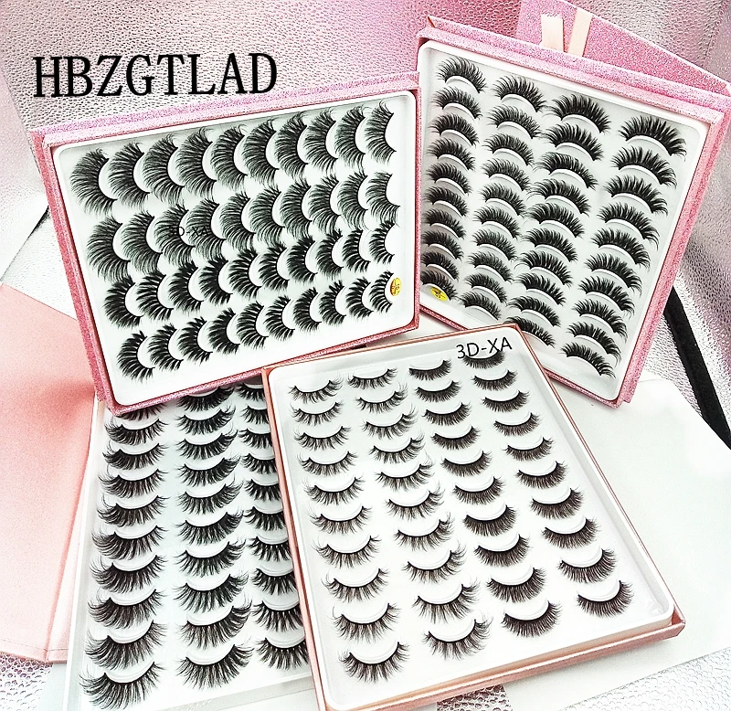 5/20 пар 3D Искусственные норковые ресницы натуральные Толстые Длинные Накладные