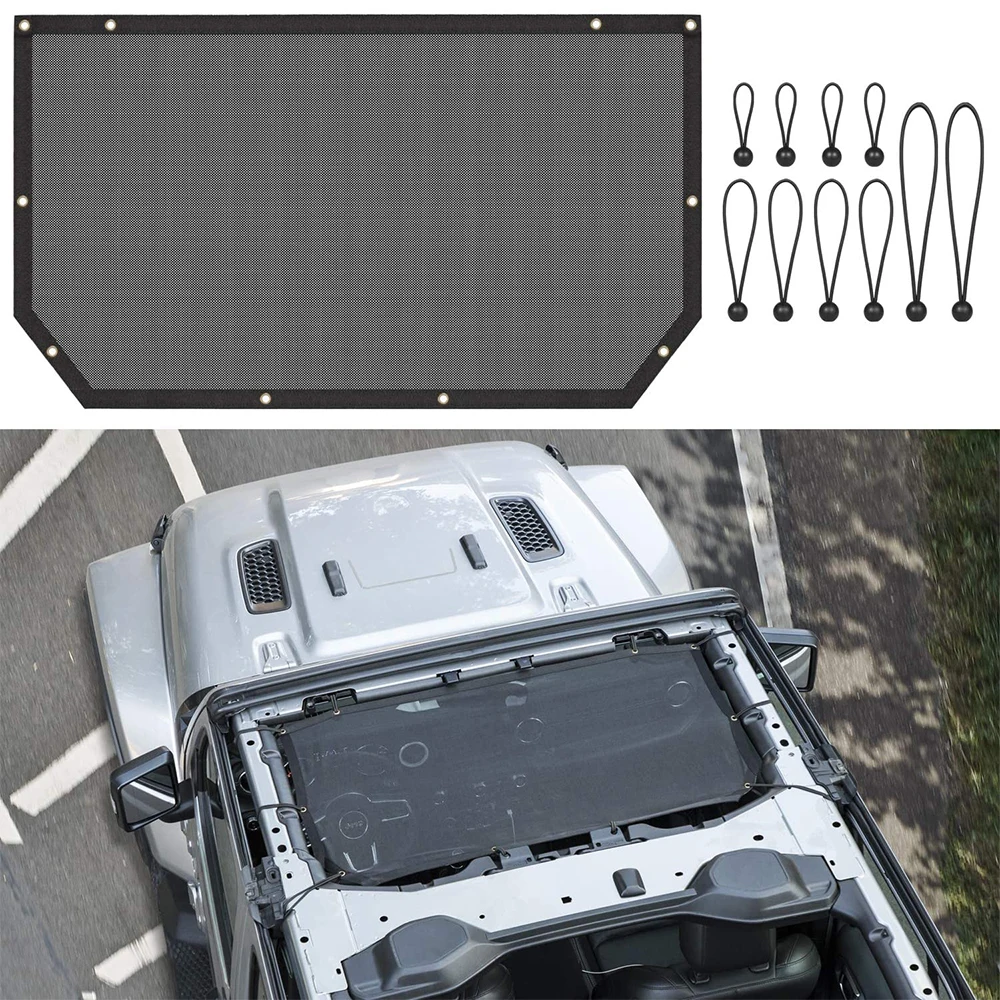 

Солнцезащитный козырек Chuang Qian, сетчатый козырек, солнцезащитный козырек обеспечивает защиту от солнца для Jeep Wrangler JL JLU 2018 2019
