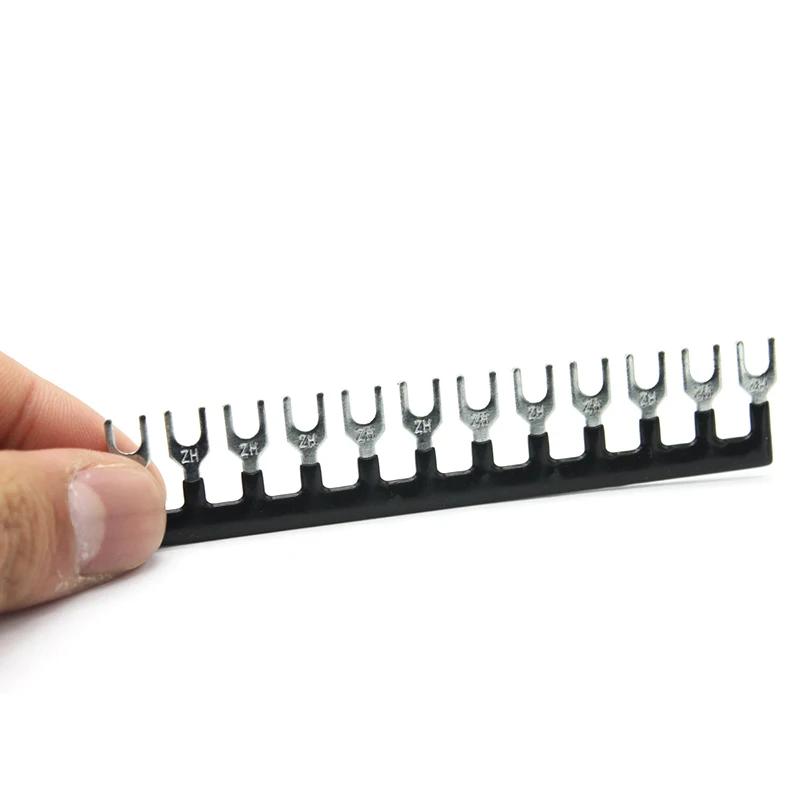 Клеммная колодка 12-позиционный двухрядный покрытый полюсный барьер для