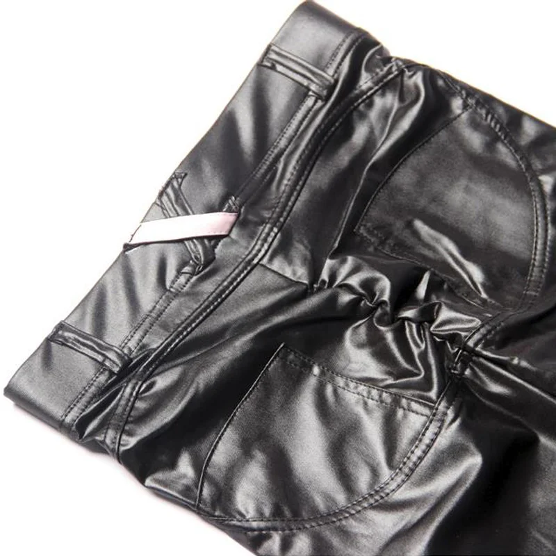

Faux PU Leather Leggings Thick Black Push Up High Waisted Leggings Women Plus Size Winter Legging Sexy Pants Women Leggins Warm