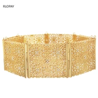 moroccan fashion body jewelry for women hollow pattern golden wedding dress belts crystal belly chain kaftan belts