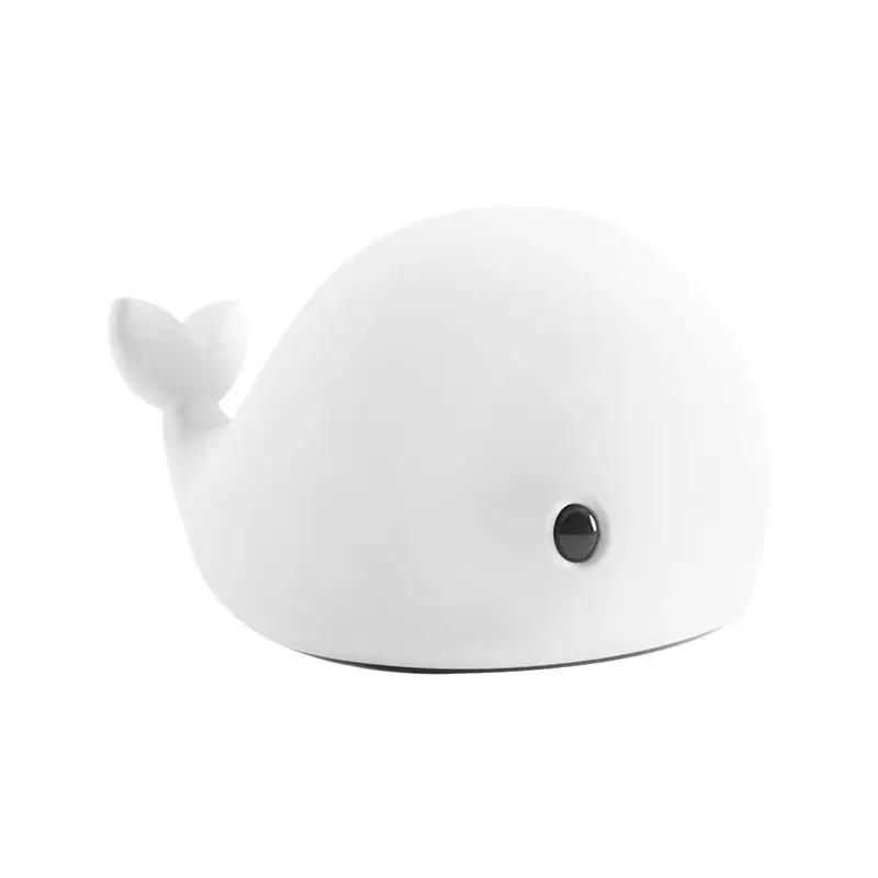 

Cute Multicolor Night Lights of 6 Modes for Kid, USB Rechargeable LED Night Lamp, Cartoon colorful small whale sensitive lights