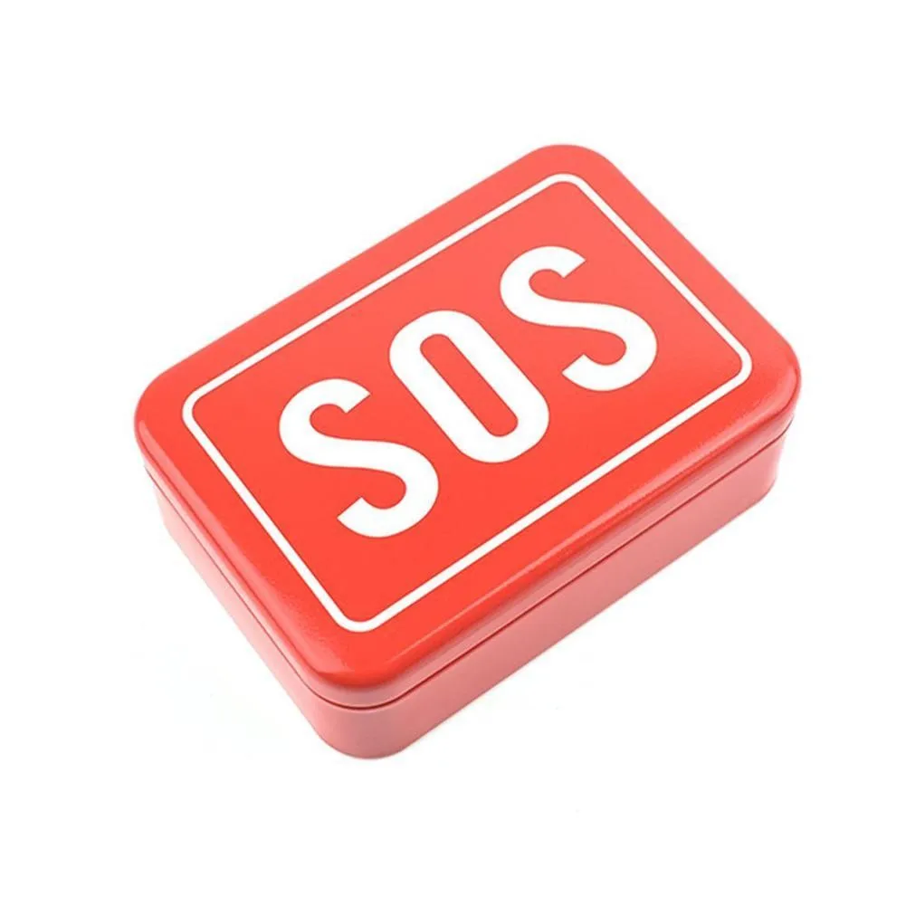 

1Set Self-help Box For Camping Travel Survival Gear Tool Kits Outdoor Emergency Equipment SOS Kit First Aid Box Supplies Field