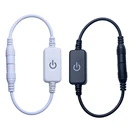 Светодиодная лента, сенсорный диммер, контроль яркости, 1 клавиша, диммер, 12-24 В, светильник, переключатель для светодиодной ленты 3528 5050 5630