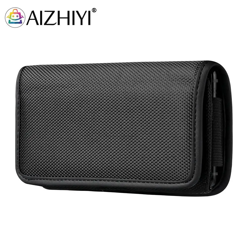 

Men Horizontal Style Solid Color Mini Wallet Waist Bag Casual Male Flap Purse Card Holder Phone Bags Fanny Packs with Buckle