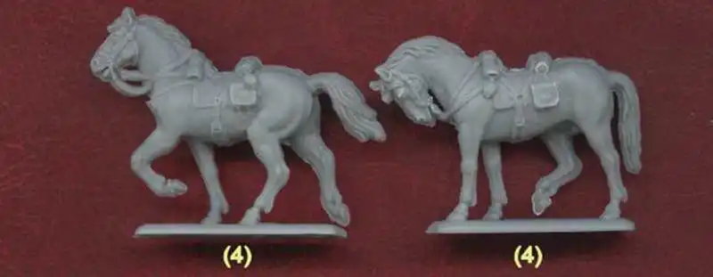 1:72 пропорции каучуковая Модель литья под давлением кавалерия Южной армии