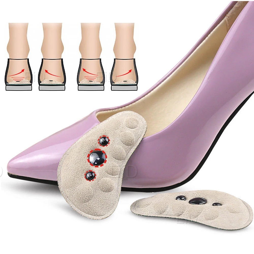 X/O Legs Orthopedic Magnet Massage Insoles  Arch Support Orthotic Insole Flatfoot Corrector Pedicure Insoles Cushion Heel Pads