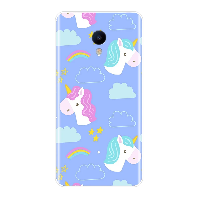 Чехол для телефона Meizu M2 M3 M3S M5 M5C M5S M6 M6S M6T из мягкого ТПУ силикона с милым радужным