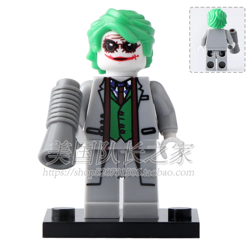 SingleSale Джокер серый костюм Мини фигурки Бэтмен ТВ серия Batcave отряд самоубийц