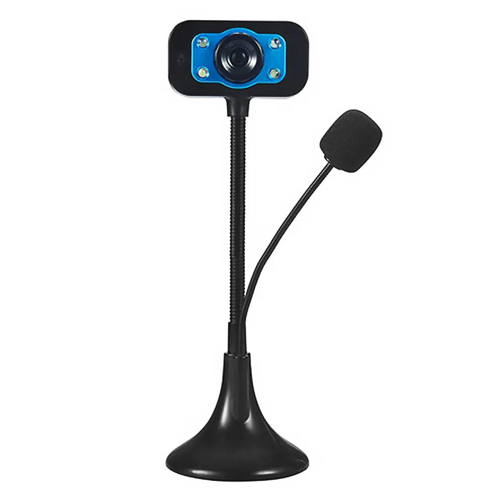 

Webcam HD cámara Web USB con micrófono de cancelación de ruido cámara Web de rotación de 360 grados para ordenador de casa PC ju