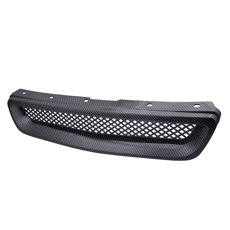 Car Carbon Fiber Mesh ABS Front Hood Grille Grill for 96-98 Honda Civic EJ/EK JDM Type R | Автомобили и мотоциклы