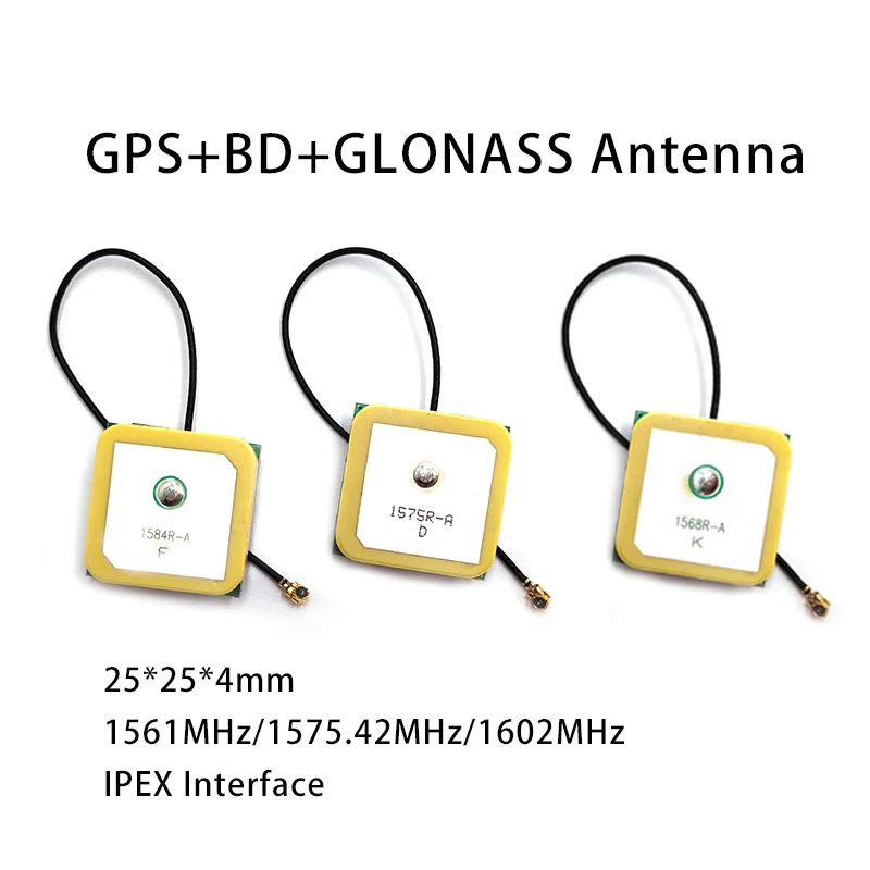 

GPS BD GLONASS GNSS combination active ceramic antenna 38dbi high gain navigation satellite positioning IPEX interface 12cm