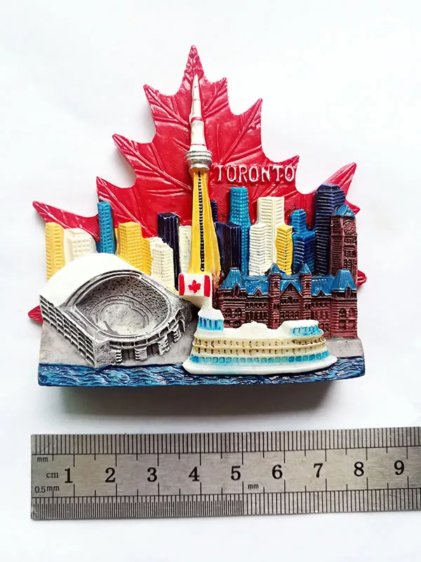 Refrigerator Descriptions Stickers America Toronto Tourist Souvenir Fridge Magnets 3D Resin Magnet Sticker Travel Gift | Дом и сад