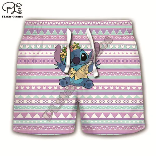 kids casual shorts Одежда для мальчиков и девочек с рисунком аниме kawaii Lilo Stitch, детские толстовки с мультипликационным принтом, толстовка на молнии, футболка, шорты, штаны, Детский комплект в стиле бохо - Цвет: kids casual shorts