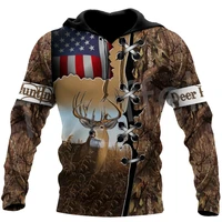 tessffel 3dprint camo deer hunting tattoo animal hunter menwomen newfashion jacket zip funny hoodies long sleeve streetwear s18