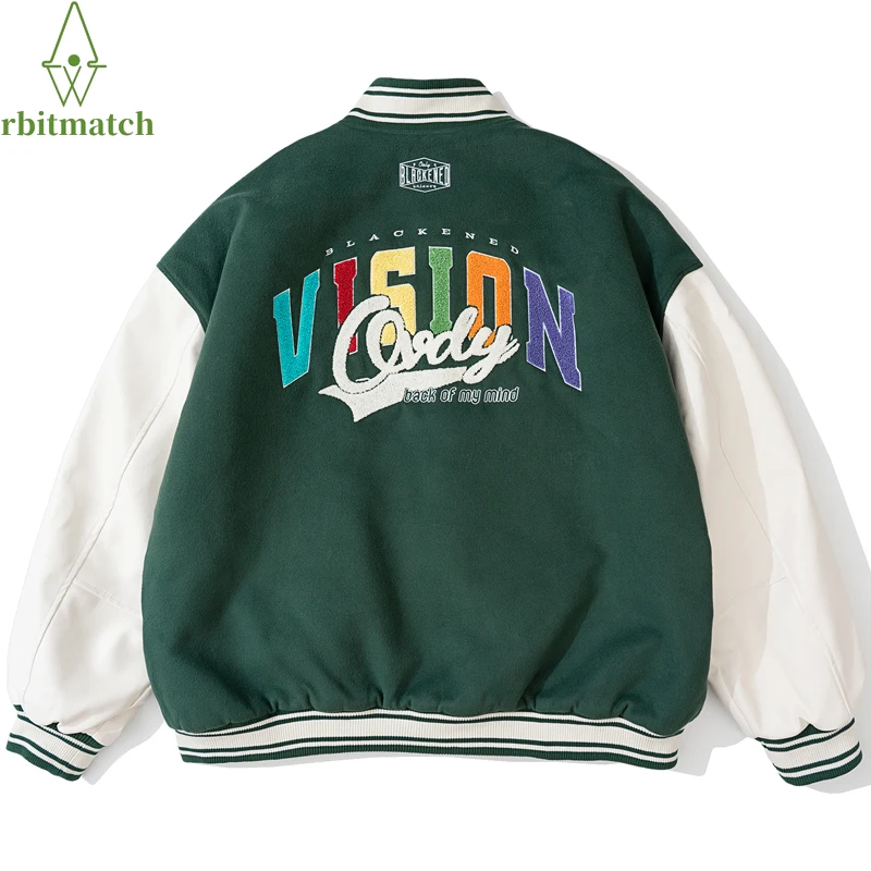 

Куртка мужская зимняя в стиле хип-хоп, пушистая куртка-бомбер в стиле пэчворк, цветные блоки, уличная одежда в стиле Харадзюку, бейсбольная к...