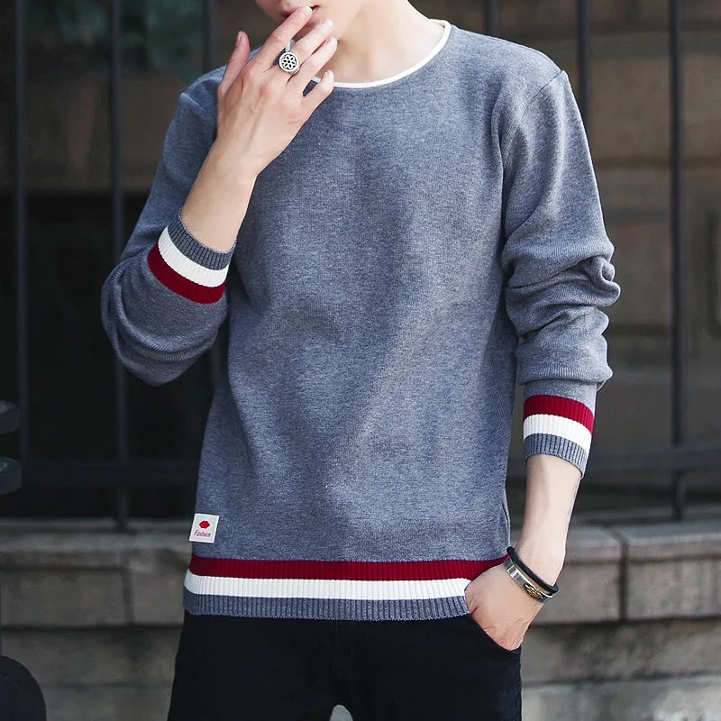 

SHABIQI Brand Clothing Men Sweater Fashion winter Solid Slim Fit Pullovers Men's O-Neck Casual Sweaters and Pullovers SIZE M-3XL