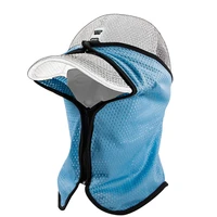 outdoor sun shade fishing hat sun resistant hat gauze cap curtain mesh travel hat veil men women baseball cap block cover