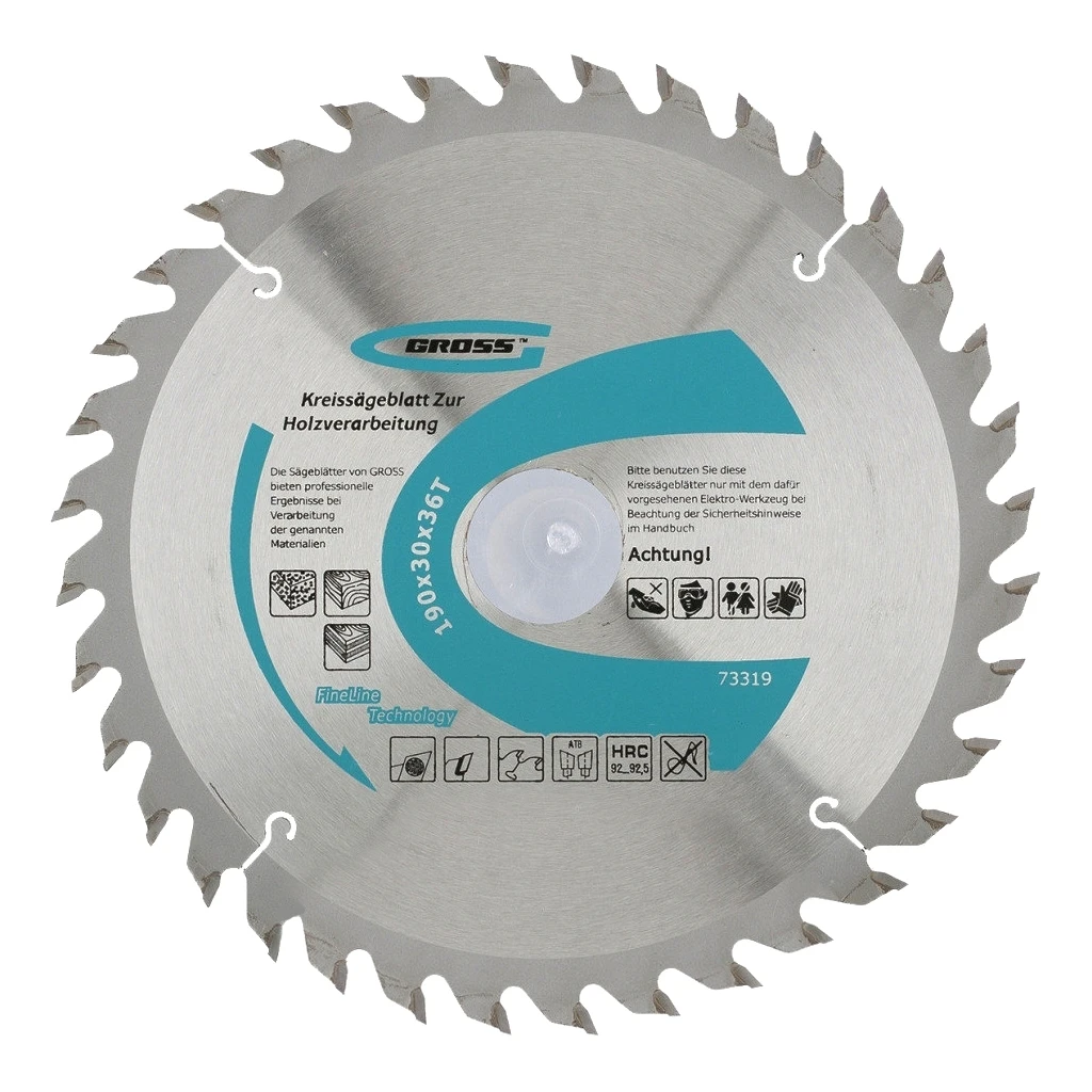 Диск пильный GROSS 73319 (диаметр 190 мм сегментированный алмазный зубья с
