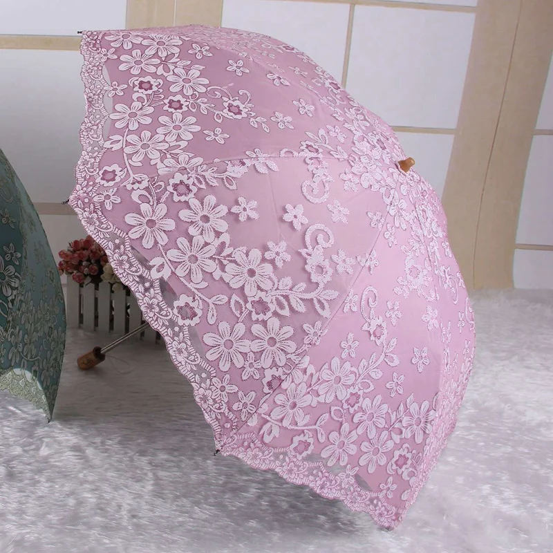 Складной Зонтик для путешествий 2 шт. винтажный зонтик от солнца без УФ-лучей