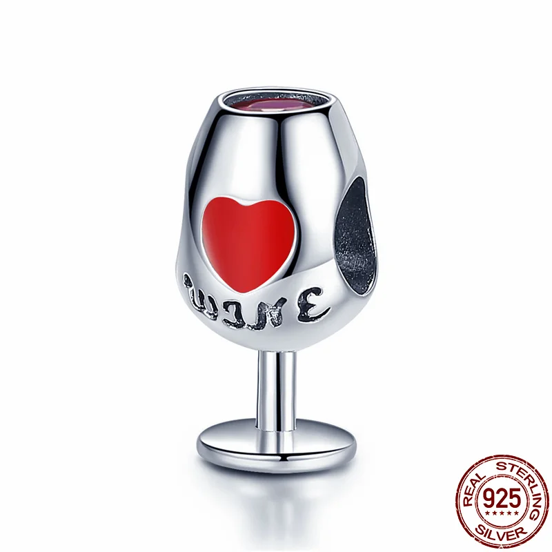 Горячая Распродажа 100% Настоящее серебро чашка на высоком каблуке бусины