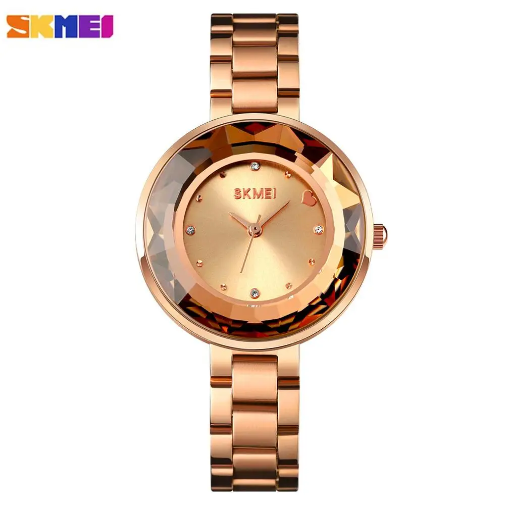 Женские кварцевые наручные часы SKMEI модные дизайнерские в стиле Geneva лучший