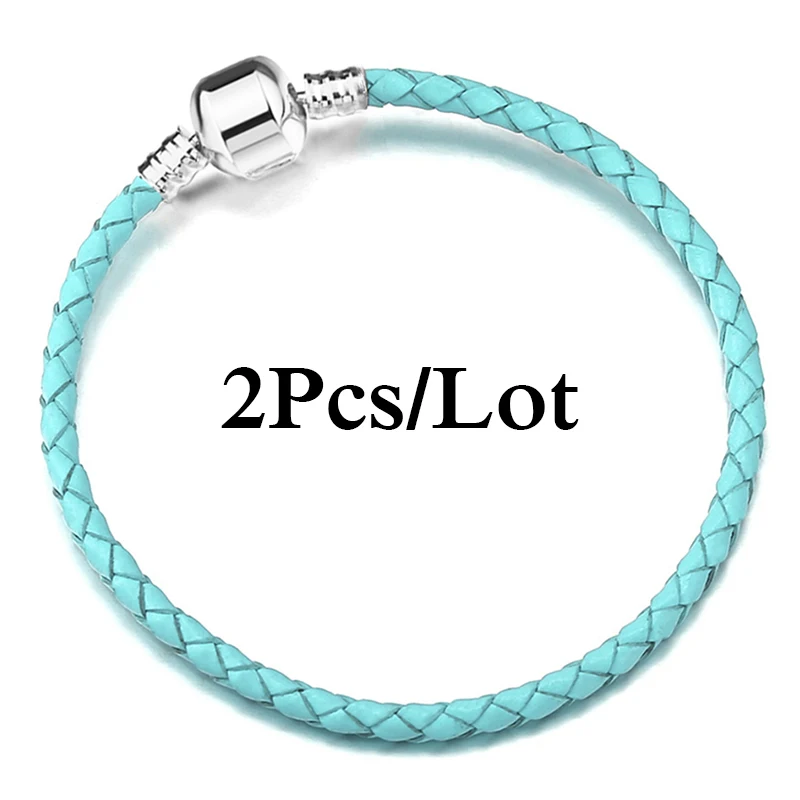TOGORY 2 шт./лот 4 мм круглые плетеные браслеты из искусственной кожи для женщин