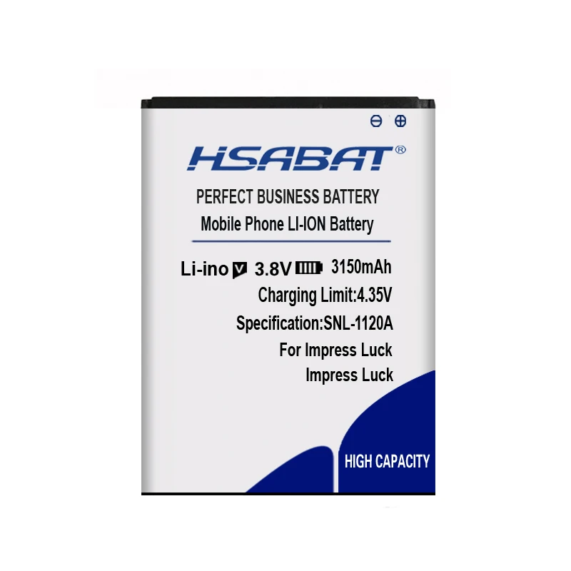 HSABAT impress luck 3150mAh аккумулятор для мобильного телефона Vertex impress luck