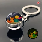 Светящийся Металлический Брелок с изображением Маленького принца, 12 стилей, ювелирные изделия, кабошон, стеклянный кулон, светится в темноте