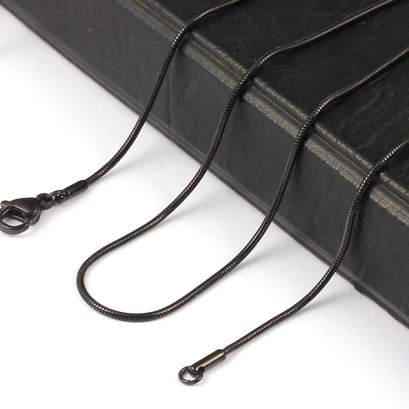 Ювелирная фурнитура 1 2 мм цепочка-змея для подвески с омаром цепочки из