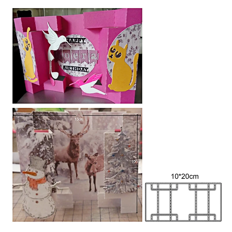 трафареты Ремесло умирает коробка конфет чехол рамка Трафаретный вырубной штамп