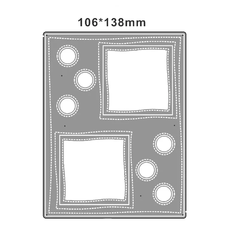 

New 2020 Metal Cutting Die Cuts and Scrapbooking For Paper Making Window Background Die Embossing Frame Card Craft