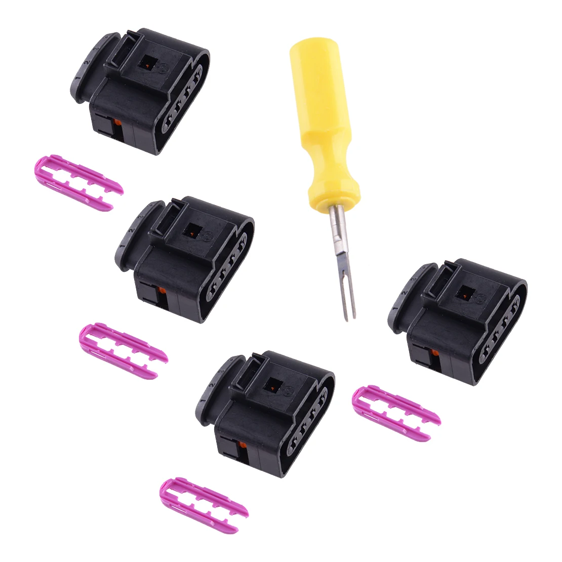 

4B0973724 1 комплект катушки зажигания Разъем Ремкомплект с 0,3 см места займет инструмент, пригодный для Audi A1 A2 A8 Q7 TT VW Skoda Seat Ibiza