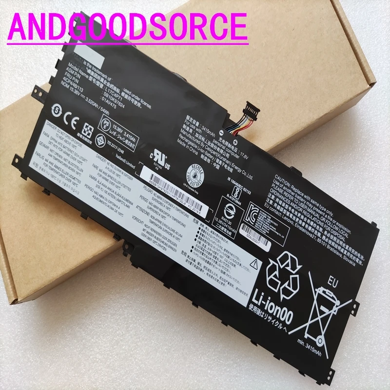 

Оригинальный 01AV474 01AV475 01AV499 L17C4P71 L17M4P71 L17M4P73 Аккумулятор для Lenovo Thinkpad X1 Yoga 3-го поколения 2018 TP00076D 02DL003