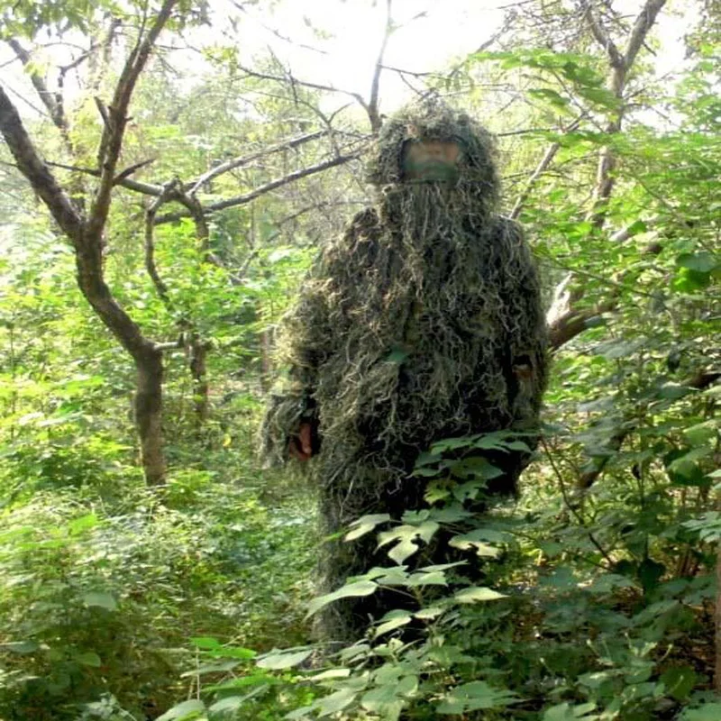 Тактический Камуфляж, лесная местность, снайперский Ghillie костюм, скрытная охотничья одежда, плащ-невидимка, одежда, 3D камуфляж, набор для охоты