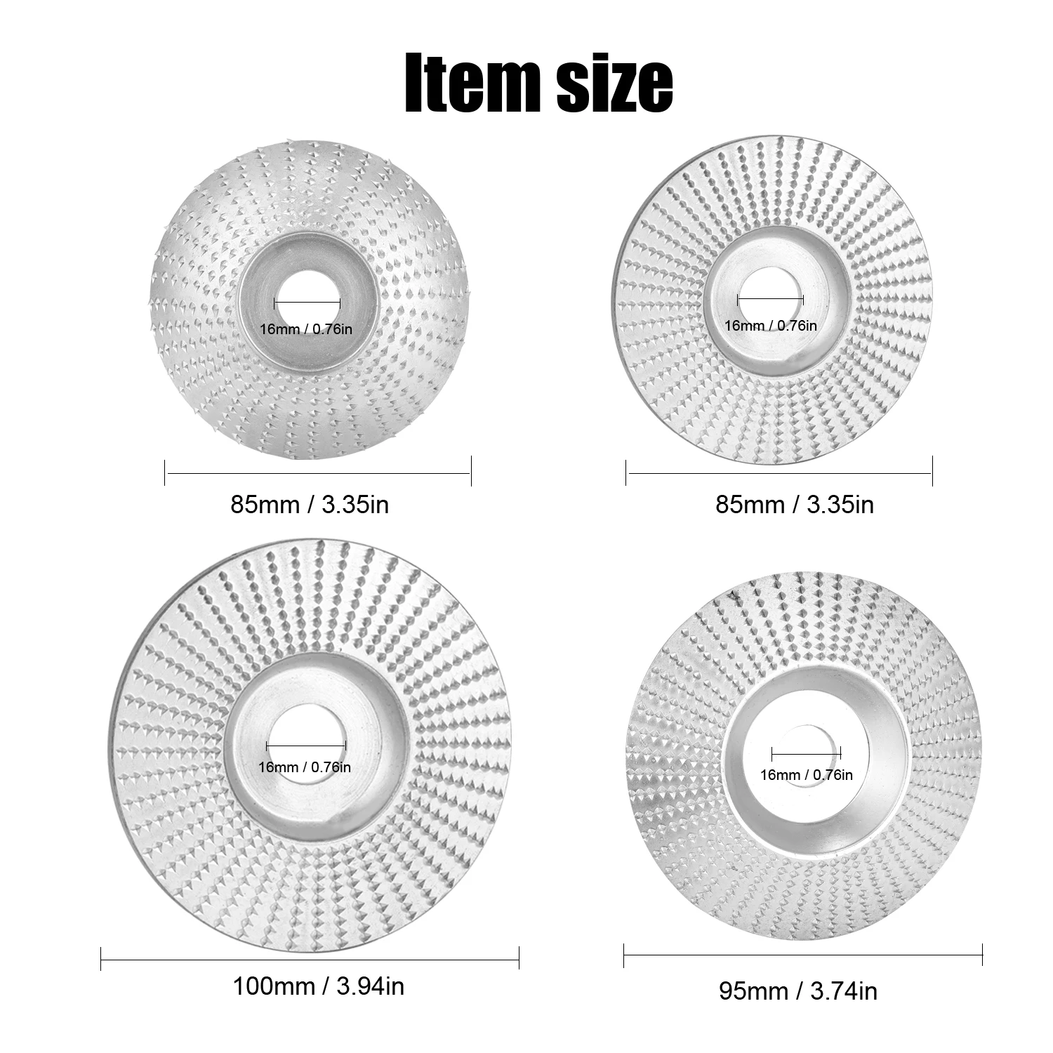 

Professional Woodworking Angle Grinding Wheel Sanding Carving Rotary Tool NO.45 Steel Abrasive Disc for Angle Grinder