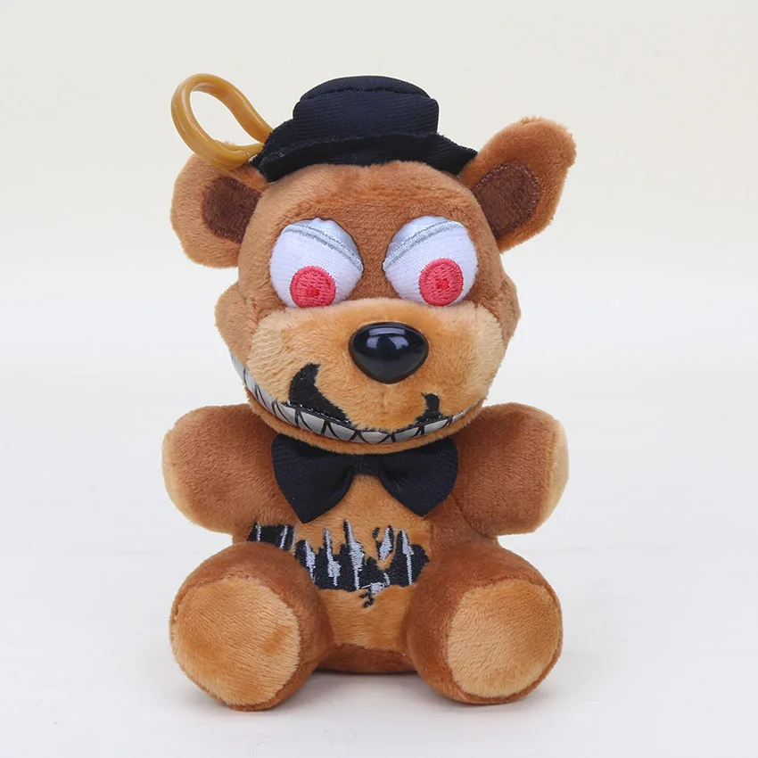 3 14 см FNAF Five Nights At Freddy's Freddy Fazbear медведь лисица Chica fnaf подвесная плюшевая кукла игрушки плюшевые и мягкие брелки Детские игрушки - Цвет: 3