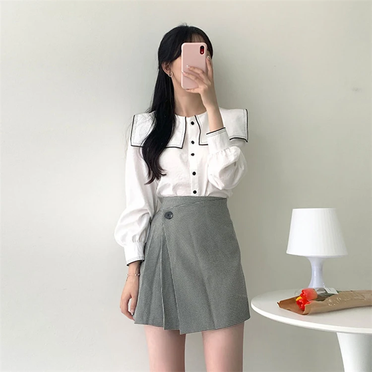 2021 новая весенняя Осенняя Женская юбка с эластичной резинкой на талии