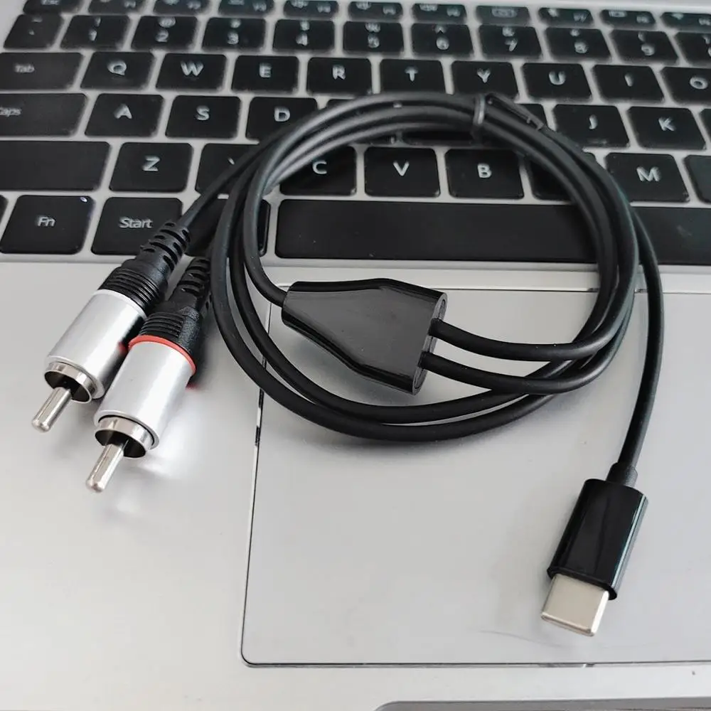 1 м 3 фута USB Type C до 2 RCA Jack адаптер кабель для усилителя динамика|Кабели VGA| |