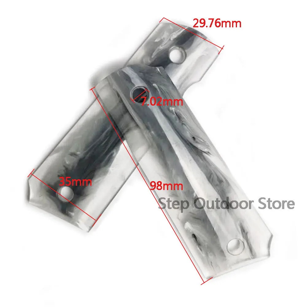 1 пара Colt 1911 Грипсы мраморная акриловая ручка полный размер аксессуары CNC