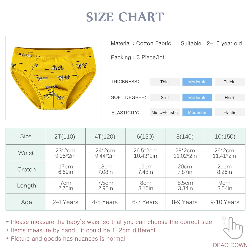 

3 Pcs/lot Cotton Kids Boys Underwear Boxer Briefs Soft Children Shorts Panties Teenager Cartoon Panty For 2-10Years Old