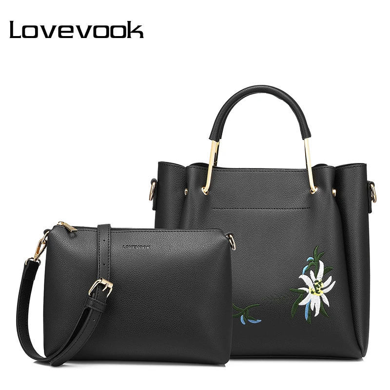LOVEVOOK женская сумка женские сумки высокое качество ПУ через плечо с вышивкой 2