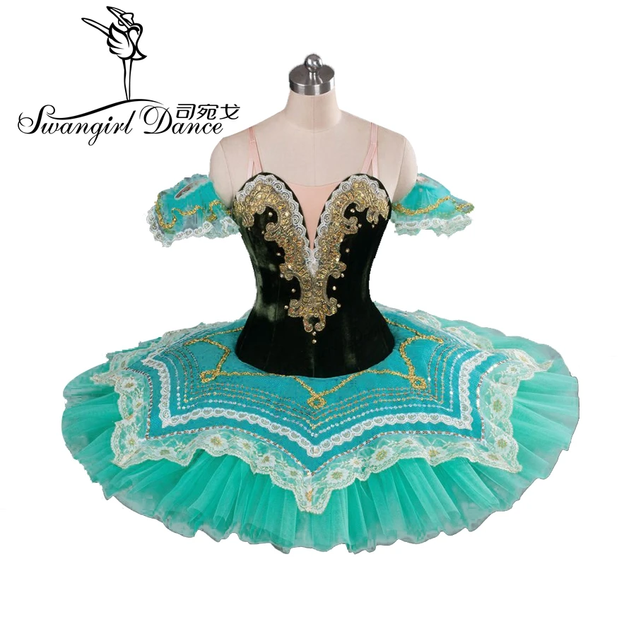 Женская зеленая профессиональная юбка классическая балетная пачка балетные