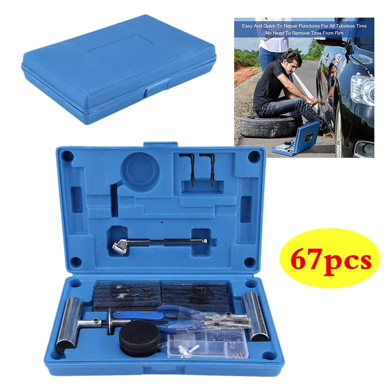 67 шт. набор инструментов для ремонта автомобильных шин | Инструменты