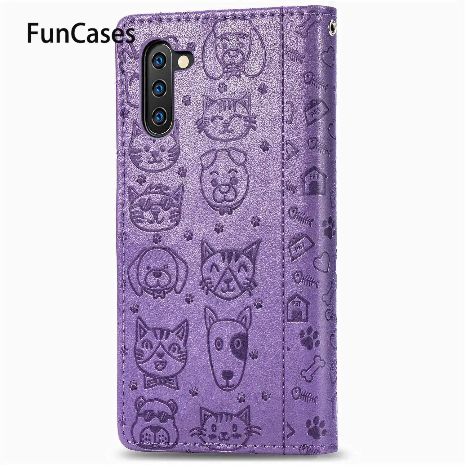 Чехлы для мобильных телефонов Samsung Note 10 мультяшный Чехол книжка из искусственной