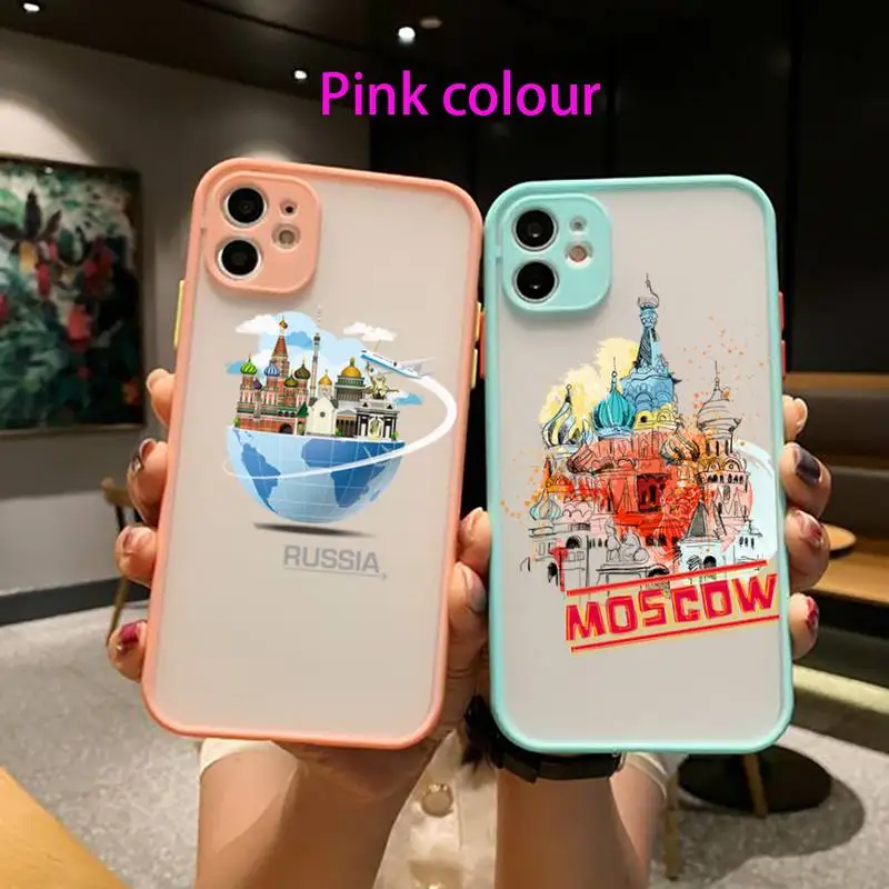 Флаг России Чехол для мобильного телефона IPhone 12 11 Pro Max XR XS X SE2 6s 7 8 Plus жёсткий