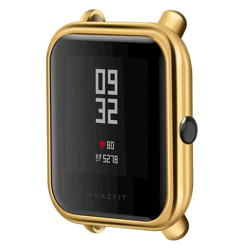 Защитный чехол из ТПУ для Amazfit Bip/Bip Lite с окантовкой защитный вакуумный покрытием |